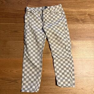 Urban Outfitters Checkered Gray and Cream Pants